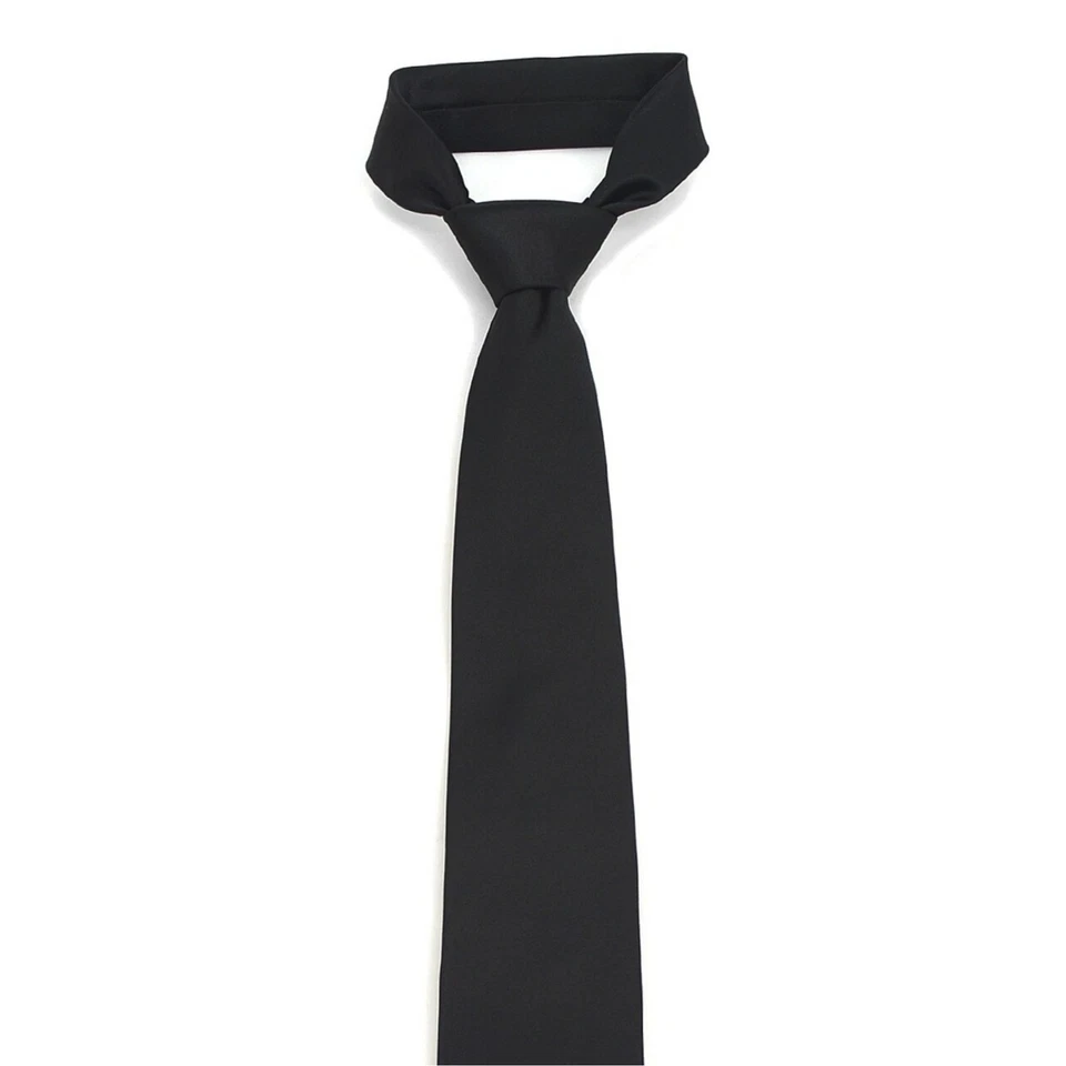 Solid Color 3.5 Inch Wide And 62 Inch Extra Long Necktie For Big & Tall Men - Image 3 of 4