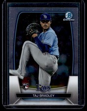 2023 Bowman Chrome Taj Bradley Rookie Tampa Bay Rays #82