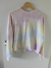 GAP Women's Vintage Tie Dye Drop Shoulder Semi Crop Jumper Medium 