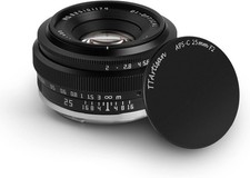 Fuji X-Mount 25mm f/2 Wide-Angle Manual Prime, APS-C, All-Metal, ~170g