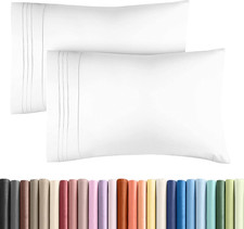 King Pillow Cases Set of 2 - Ultra Soft Hotel Quality Pillowcase Covers - Comfy,