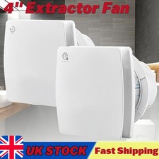 4'' Ventilator Bathroom Extractor Fan Air Blower Fan with Timer Humidity Sensor