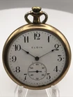 Antique 1913 Elgin Grade 394 Pocket Watch 12s 7j USA Gold Filled Working