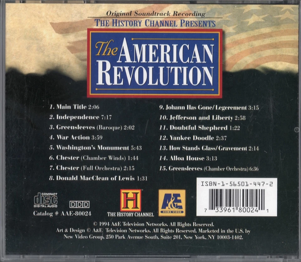 The American revolution Original Soundtrack A&E History Channel Music CD 1994 - Image 2 of 4