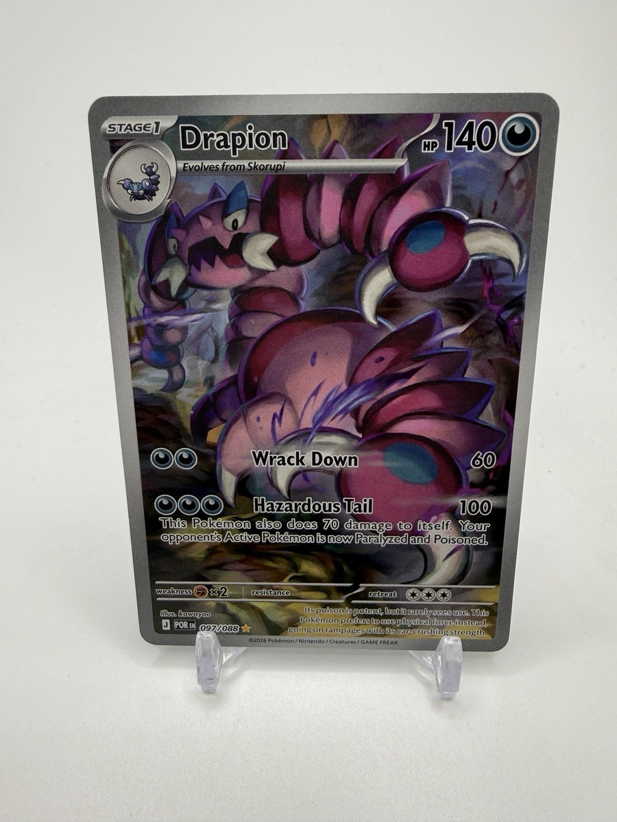 Pokmon Drapion 097/088 NM Illustration Rare Perfect Order