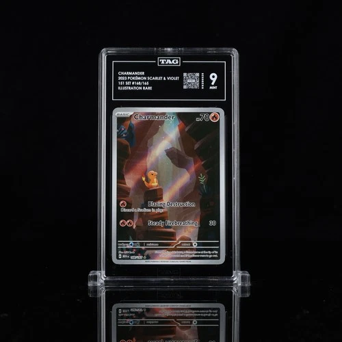 Pokemon TAG 9 Charmander 168/165 Sv: Scarlet & Violet 151 Holo 2023