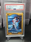 2025 Topps Bob Ross Joy of Baseball Mike Trout Indian Yellow /25 PSA 10 Angels