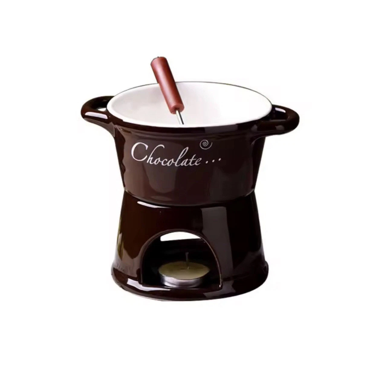 130ML Fondue Mug Chocolate Melting Cup for Desserts, Coffee & Butter - Home Use