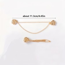 4/6Pcs U-Shape Adjustable Magnetic Clothing Closure Chain Buckle Pants & Jackets