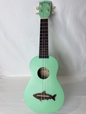 Makala MK-SS/GRN Green Shark Soprano Ukulele Vibrant Color, Authentic Makala