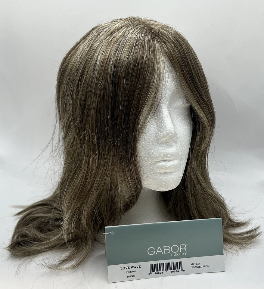 Top Gabor Love Wave promedio atado a mano encaje frontal GL18-23 nuez tostada nuevo abierto Foto 3 de 4