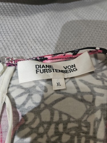 Vestido para mujer Diane Von Furstenberg XL rojo floral mezcla de lana femenino Workcore - Imagen 8 de 16