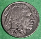 1936 P Buffalo Nickel. "XF"  Full horn with Free Shipping