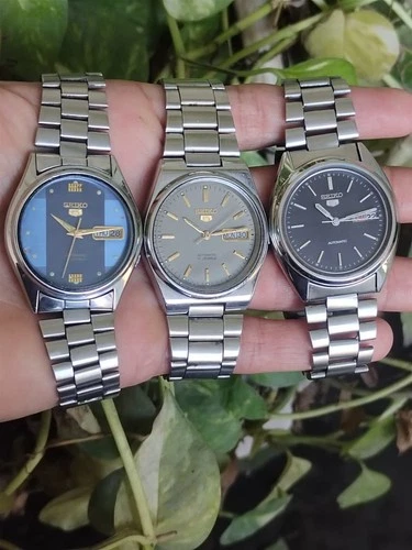 LOT OF 3 Authentic Vintage Seiko 5 Automatic Japan 7009 Series - Bundle Deal