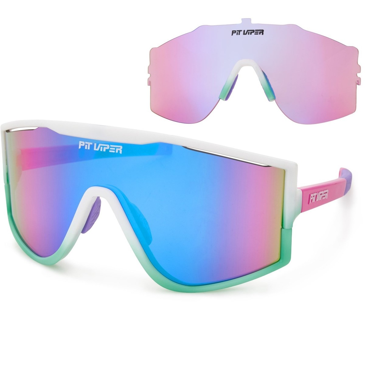 PIT VIPER The Bonaire Breeze Try-Hard Sunglasses Blue/Purple