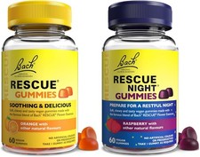 Rescue Remedy Gummies | Pack of Orange & Berry 2x60 Vegan Stress & Sleep Support