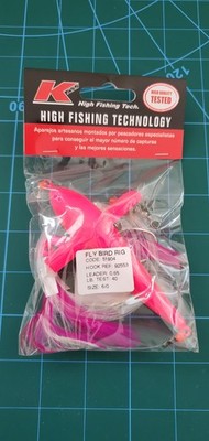 Kali Fly Bird Rig Pink Vorfachstärke: 0,65 mm Tragkraft: 40 lb Size 6/0