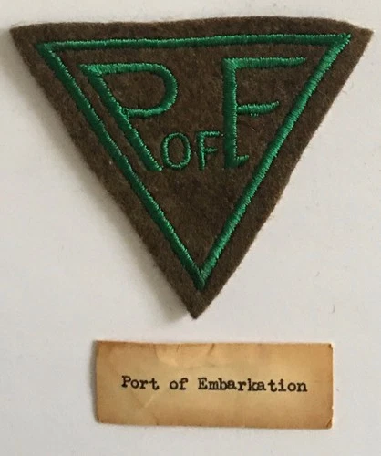 WW1  "Port of Embarkation" U.S.  Shoulder Patch. Military.
