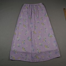 Vintage Disney Store Winnie the Pooh Maxi Skirt Women's Small Floral Purple