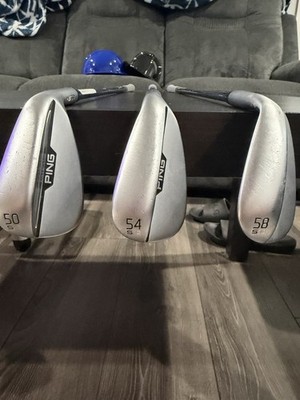 Ping S159 3pc Wedge Set 50/12 54/12 58/10 Steel Shaft Right-Handed Orange Dot