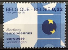BELGIUM - 2004 22c EUROPEAN ELECTONS NHM SG MS3814