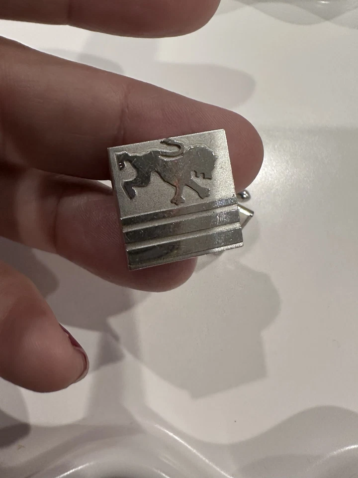 Juego de gemelos SWANK Silvertone Lion Foto 3 de 4