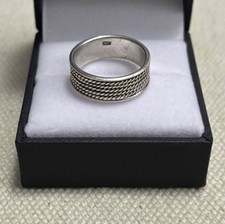 Size 6.5 Vintage Sterling Silver Wide Ring Band