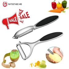 2-Pack Stainless Steel Vegetable & Fruit Peeler – Non-Slip Handle Potato Peeler