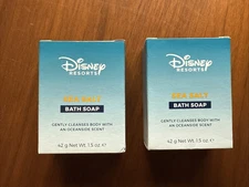 New Disney 2 Sea Salt Bath Soap Oceanside Scent 1.5 Oz Each