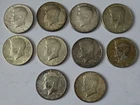 KENNEDY HALF DOLLAR 40% SILVER LOT OF 10 FREE SHIPPING