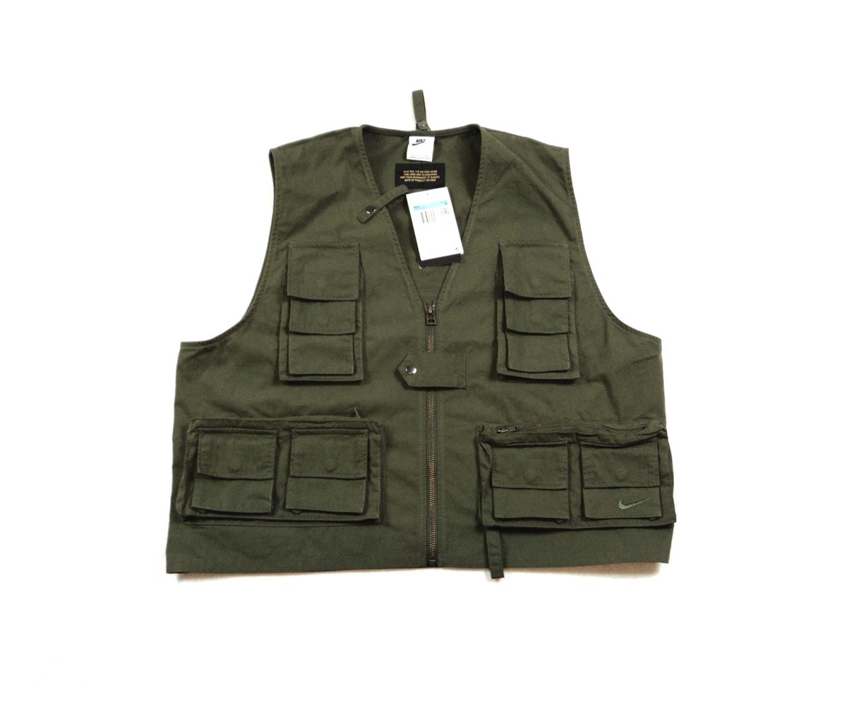 Nike Life Utility Multi Pocket Fishing Tactical Vest Sz M NEW