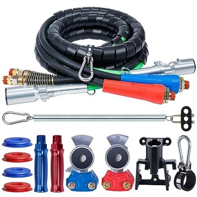  Semi Truck Air Lines Kit 12 FT 3 in 1 ABS Electric Power Line Air Hoses with 