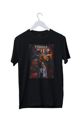 Freitag der 13. Teil VII Horrorfilm Poster T-Shirt Herren S M L XL 2 3 4 XL  