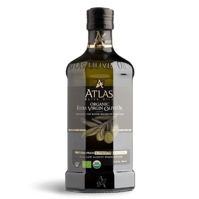 Atlas Organic Cold Pressed Moroccan Extra Virgin Olive Oil Polyphenol Rich 500m*
