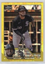 2023 Topps Chrome Logofractor Edition Yellow Refractor 55/75 Lenyn Sosa #114 3g6
