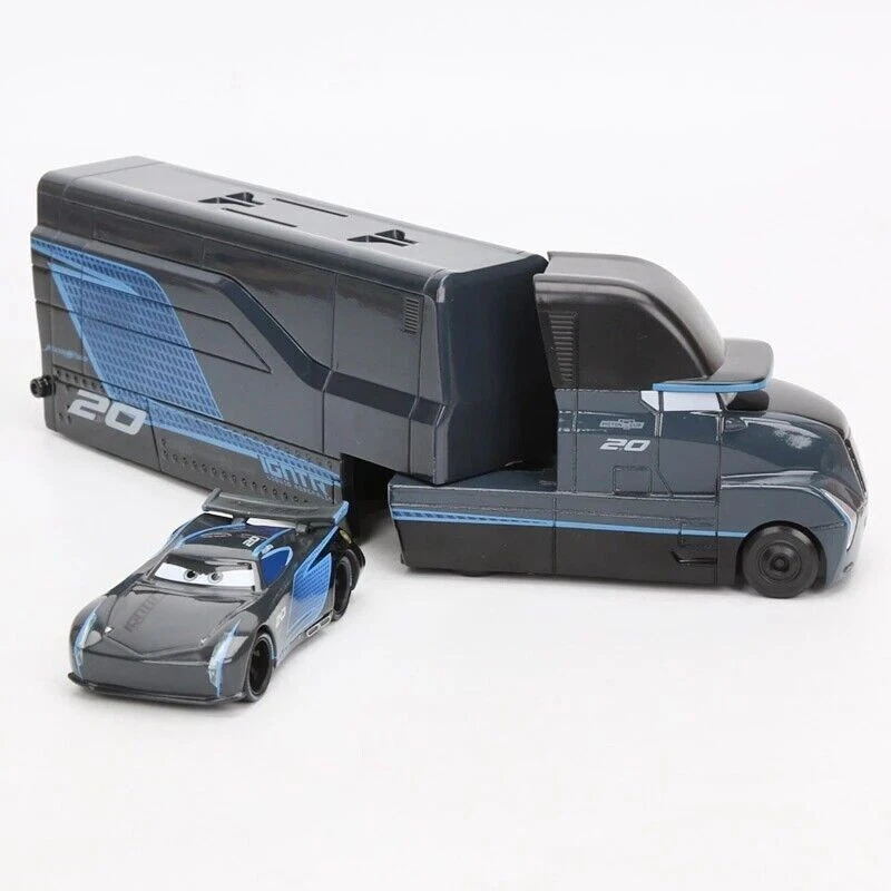 DISNEY PIXAR MODELLAUTO 2 Stück Disney Pixar Car3 Nr.20 Jackson Storm Mack Hauler Truck + Auto Druckguss