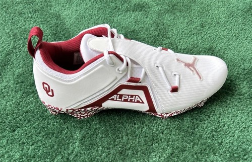 Botines de fútbol profesional Oklahoma Jordan Alpha Menace emitidos por el equipo talla 16 FJ4985-106 - Imagen 6 de 13