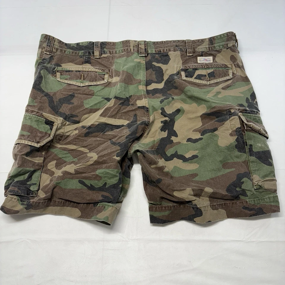 Polo Ralph Lauren Green Camo Relaxed Fit Cargo Shorts 10 In Inseam Men’s Size 50 - Image 2 of 4