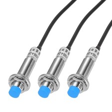 M12 Inductive Proximity Sensor Switch NPN NC 4mm Detection DC 6-36V, 3Pcs