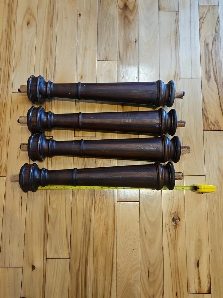 Vintage Salvage Wood Baluster Brown Good Condition - Image 4 of 4