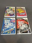 Lot of 4~Wii~JUST DANCE, Greatest Hits, Summer Party, W/ Manuals CIB Clean Discs