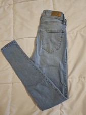 Hollister Women  s High Rise Super Skinny Jeans Size 23R Light Wash