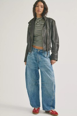 Freepeople - We The Free Good Luck Mid-Rise Barrel Jeans - Discount