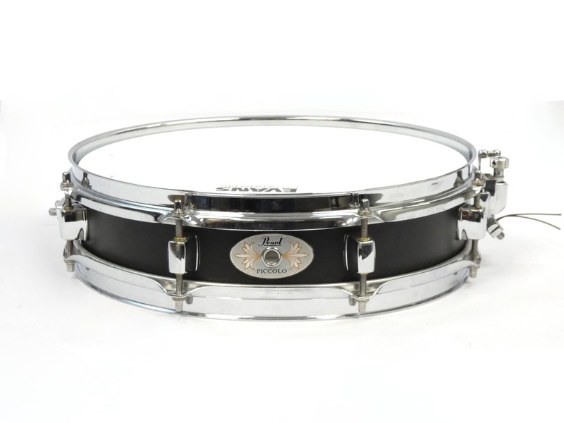 Pearl S1330B 13x3 Black Steel Piccolo Snare Drum