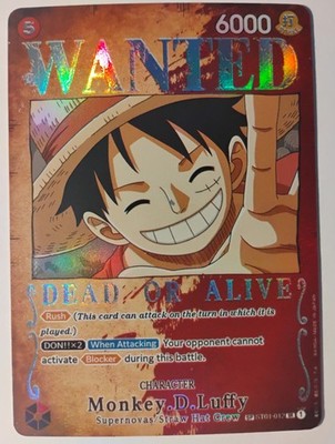 Monkey.D.Luffy (Wanted Poster) SR Pillars of Strength ST01-012 NM Proxy