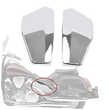 Motorcycle Left Right Battery Side Covers - Battery Side Covers for Chrome