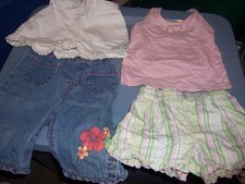 VINTAGE LOT OF FOUR 4 INFANTS TOPS AND BOTTOMS - SIZE 18 MOS.