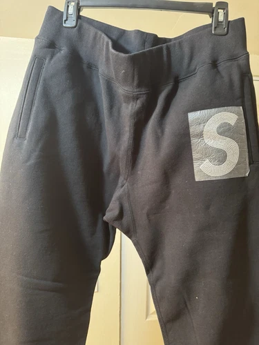 Pantalon de survêtement coton noir neuf Authe Supreme Swarovski S logo taille S scellé
