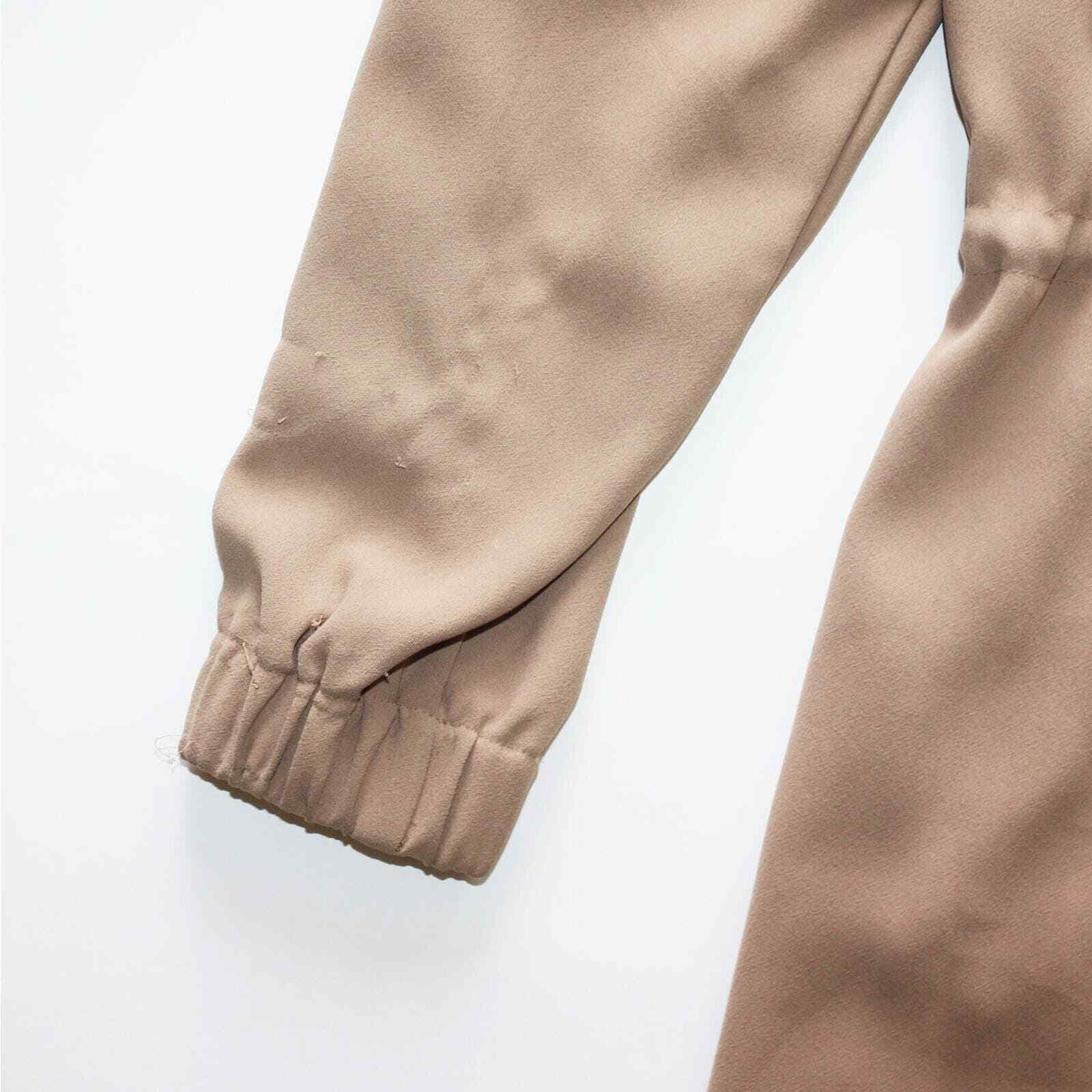 Zara Basic Outerwear Crepe Utility Drawstring Tre… - image 7