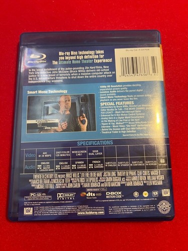 Live Free or Die Hard, Blu-ray, Preowned, Like New - Picture 3 of 3